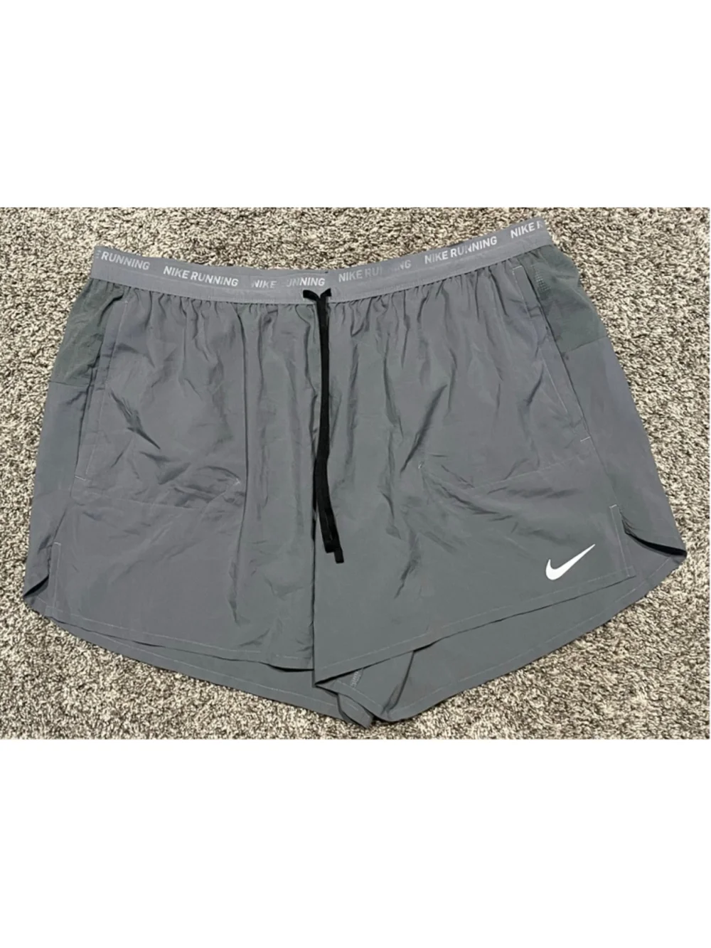 Nike Men’s Running Shorts, Size 3XL, 5” Inseam, Grey, NWT